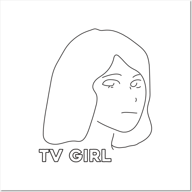 TV Girl Wall Art by canvaslady